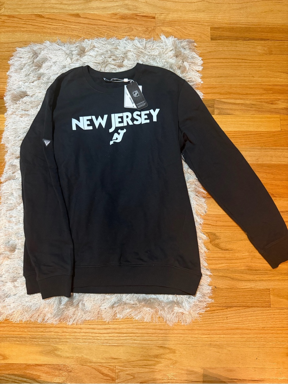 New Jersey Devils Black Crewneck Sweater